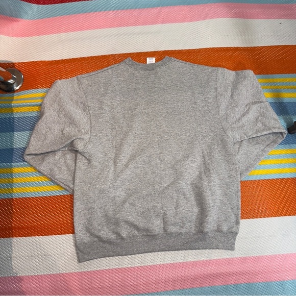 Jerzees Gray Malone University Crewneck Sweater Sweatshirt Men’s Size Large - Picture 2 of 3